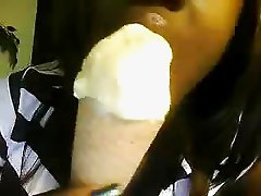 Black girl and ice cream