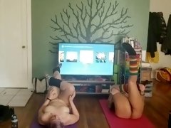 Chubby Girlfriends Full Body Stretch