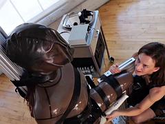 Lesbian Femdom Latex Bondage