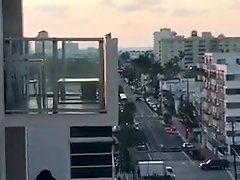 neighbors caught having sex on balcony