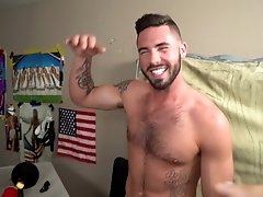 Strip poker game ends up in hardcore gay doggy style fuck