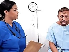 Big ass ebony nurse wants patient's hungry dick for some fun